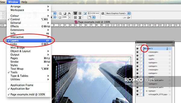 ظاهر شدن پنل لایه‌ها در ایندیزاین