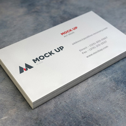 realistic-business-card-gray