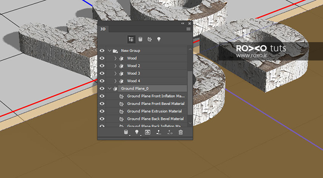 ادغام لایه ها Merge 3D Layers