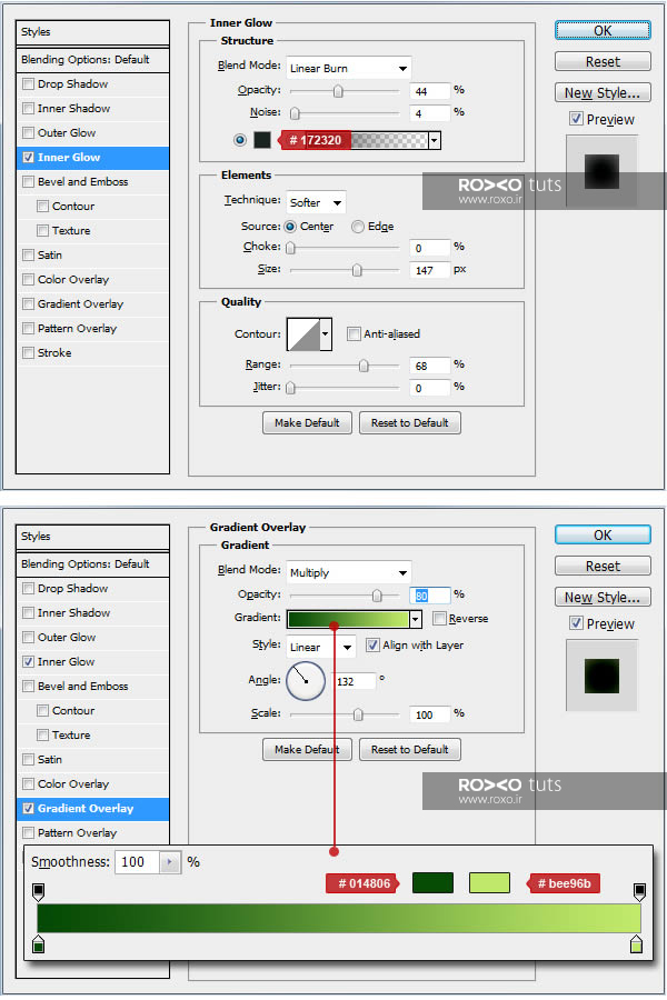 Blending Option در فتوشاپ