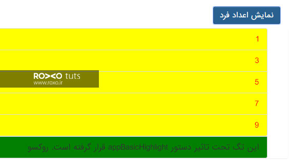 نحوه ساخت یک دستور صفتی در انگولار