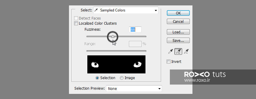 تنظیمات Color Range