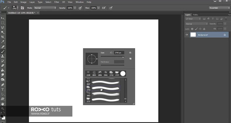 استفاده از براش در فتوشاپ