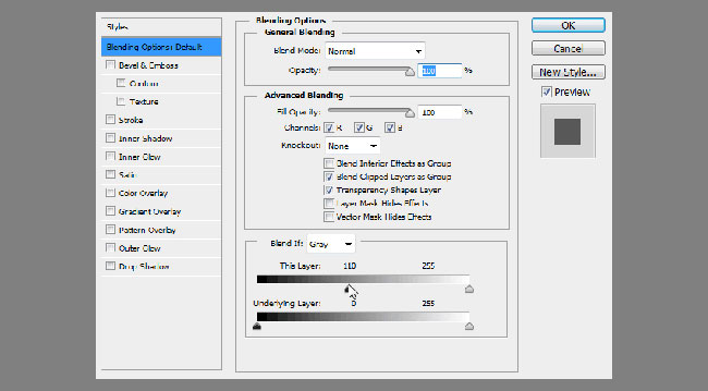 Blending Options