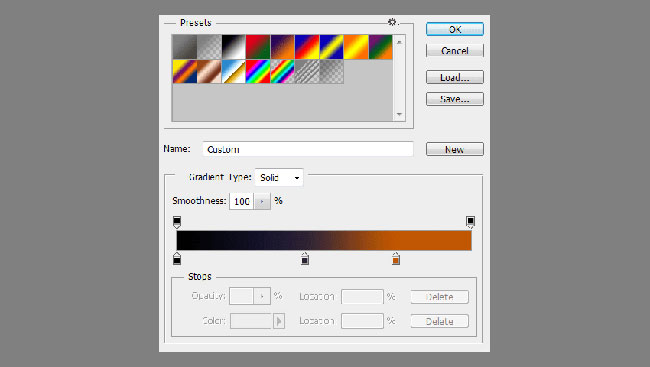 تنظیمات Gradient