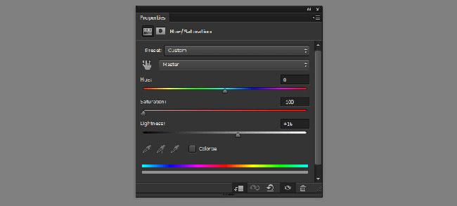 تنظیمات Hue/Saturation