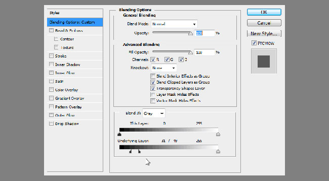 Blending Options