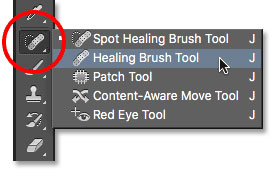 ابزار Healing Brush