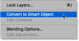 Convert to Smart Object