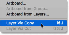 Layer via Copy