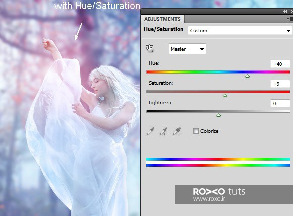 Hue/Saturation adjustment layer