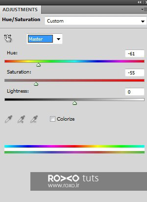 Hue/Saturation adjustment