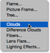 تایید فیلتر Clouds