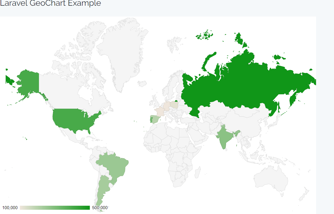 نمایش GeoChart در لاراول 