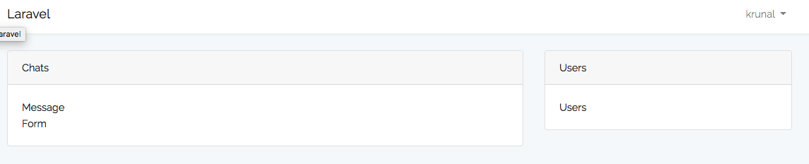 ایجاد یک فرم برای چت در برنامه لاراول 