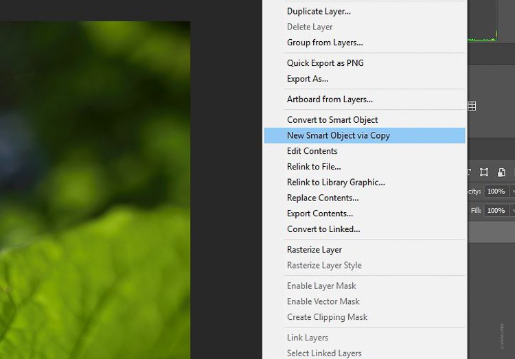 New Smart Object Via Copy