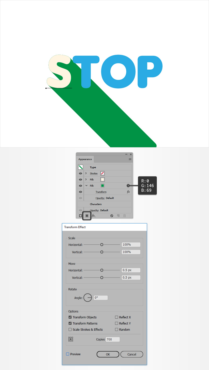 رفتن به مسیر Transform