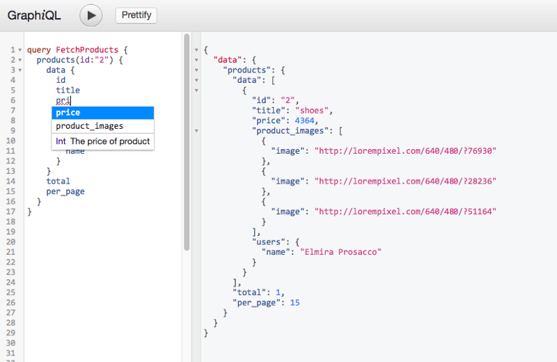 قابلیت تکمیل خودکار کدها در GraphQL