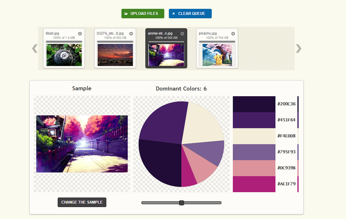 Palette Generator: برنامه تحت وب تولید پلت های رنگی