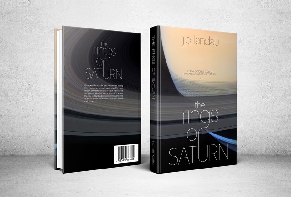 طرح جلد کتاب Rings of Saturn