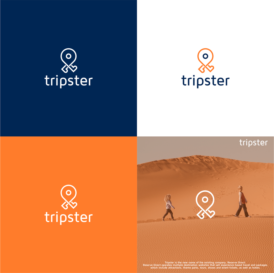 لوگو مدرن و مینیمال tripster