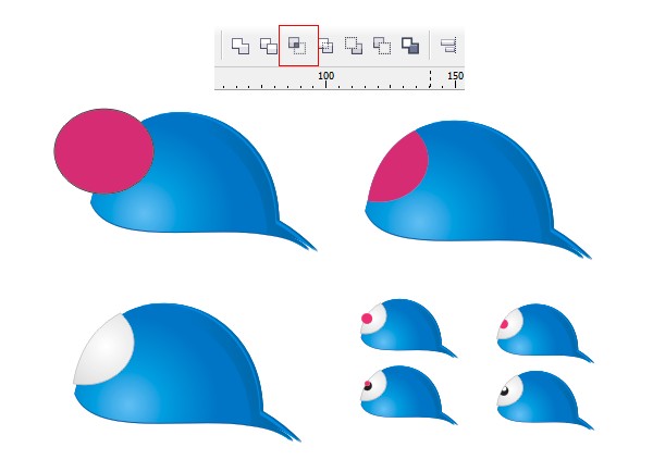 استفاده از Intersect در کورل دراو