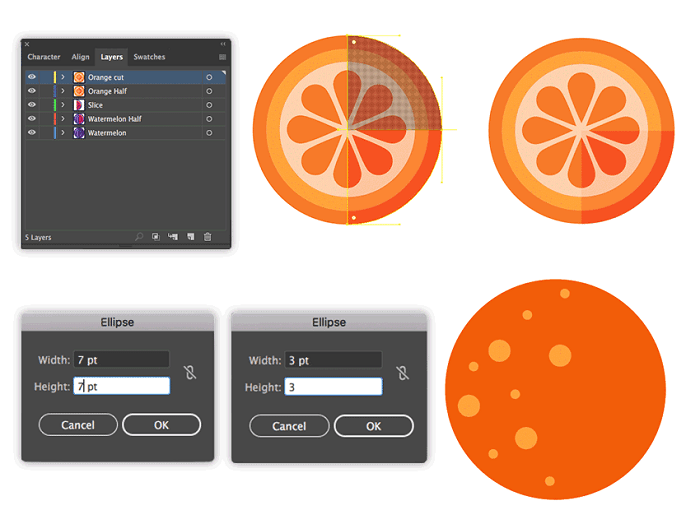 تقسیم کردن پرتقال