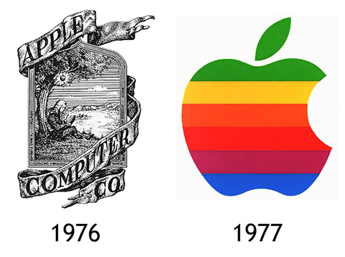 مقایسه لوگو قدیمی و جدید شرکت اپل