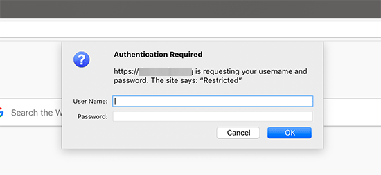 درخواست رمز عبور و نام کاربری