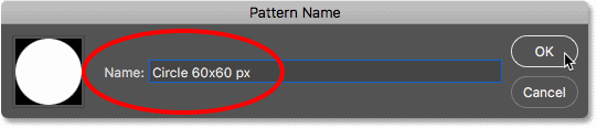 انتخاب نام برای Pattern