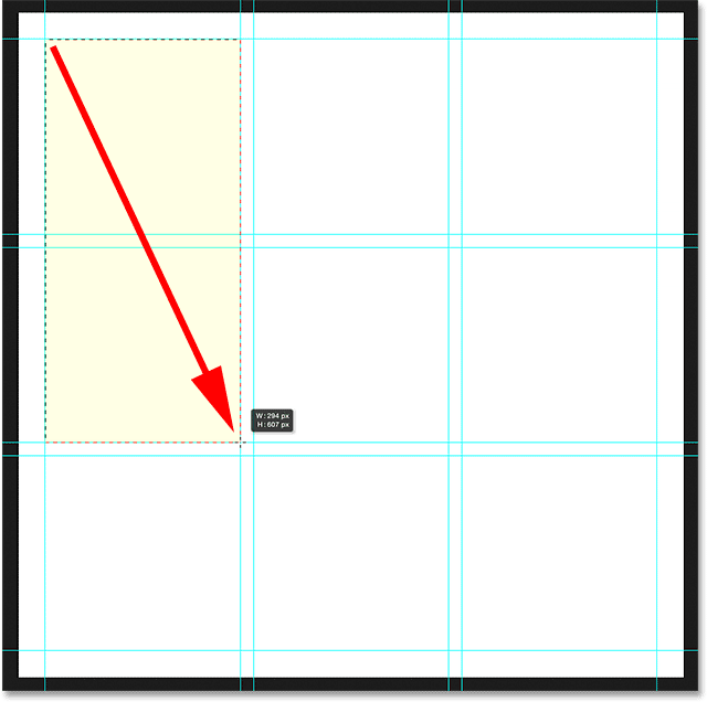 استفاده از Rectangular Marquee برای انتخاب