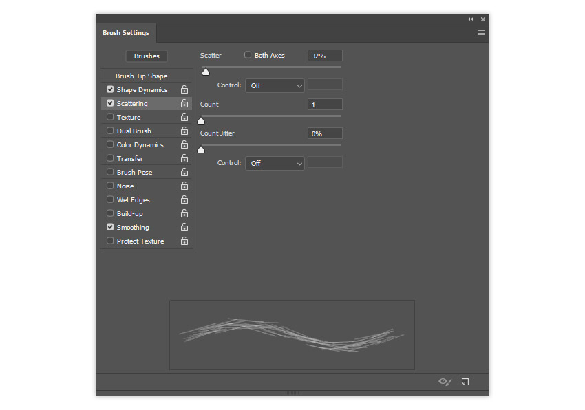 تنظیمات Scattering  