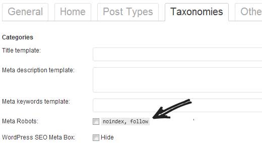 قابلیت nonindex کردن دسته بندی ها با Yoast SEO