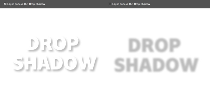 Layer Knocks Out Drop Shadow