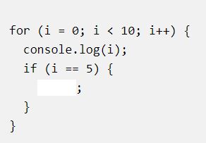 سوال چهارم: حلقه را طوری کامل کنید که در دوری که i = 5 است کد ها اجرا نشوند و به سراغ i = 6 برود.