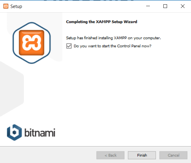 پنل کنترل شروع کار با Xampp