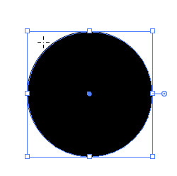 ایجاد یک دایره با ابزار ellipse tool