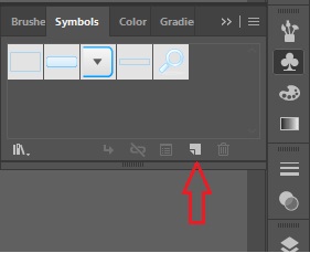 پنل Symbols در ایلوستریتور