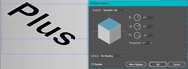 پنل Rotate در ایلوستریتور