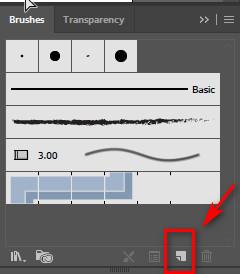 پنل Brushes در ایلوستریتور