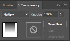 تنظیمات Transparency