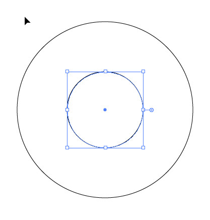 رسم یک دایره با کمک ابزار ellipse tool 
