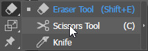 ابزار Scissors Tool در ایلوستریتور
