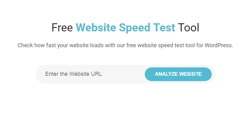 WordPress speed test