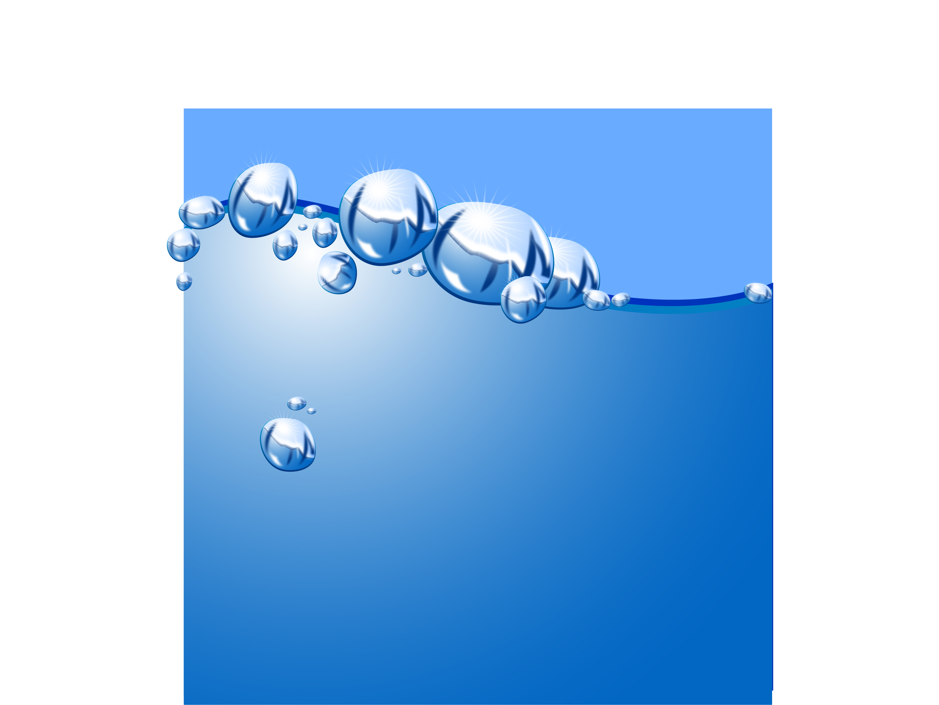 طراحی قطرات آب در ایلوستریتور