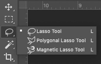 ابزار magnetic lasso