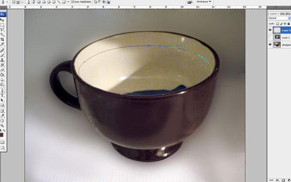 ایجاد فرم مایع - ترکیب دو تصویر در فتوشاپ