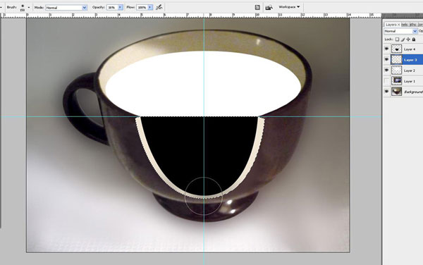 ایجاد سایه - ترکیب دو تصویر در فتوشاپ
