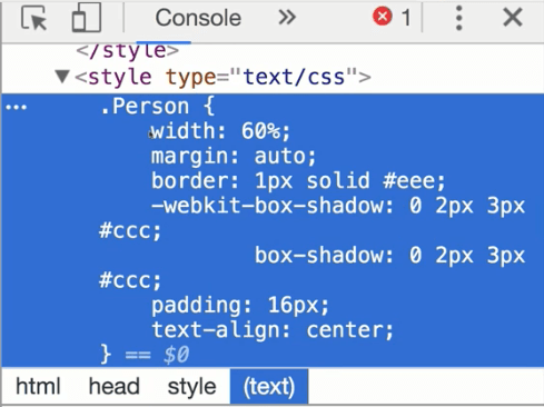 استایل های CSS به صورت internal به فایل HTML تزریق شده اند.