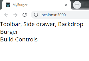 خروجی کامپوننت BuildBurger